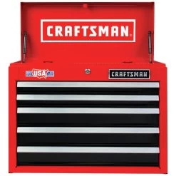 CRAFTSMAN 2000 Series 26-in 5-Drawer Tool Chest (red)