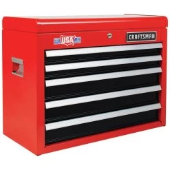 CRAFTSMAN 2000 Series 26-in 5-Drawer Tool Chest (red) -CRAFTSMAN shop 1631348 16660789