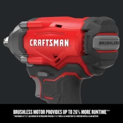 CRAFTSMAN V20 20-Volt Max 1/2-in Drive Brushless Cordless Impact Wrench (Tool Only) -CRAFTSMAN shop 1631794 44137769