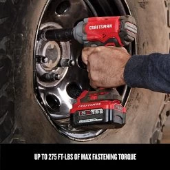 CRAFTSMAN V20 20-Volt Max 1/2-in Drive Brushless Cordless Impact Wrench (Tool Only) -CRAFTSMAN shop 1631794 44137775