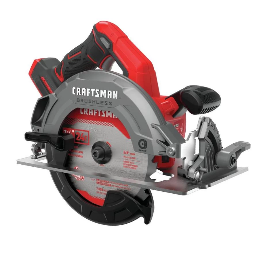 CRAFTSMAN 20V Max Brushless 7-1/4-in Circular Saw (Tool Only) 3 CRAFTSMAN 20V Max Brushless 7-1/4-in Circular Saw (Tool Only) - Image 3