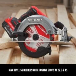 CRAFTSMAN 20V Max Brushless 7-1/4-in Circular Saw (Tool Only) 14 CRAFTSMAN 20V Max Brushless 7-1/4-in Circular Saw (Tool Only) -CRAFTSMAN shop 1631796 44227070