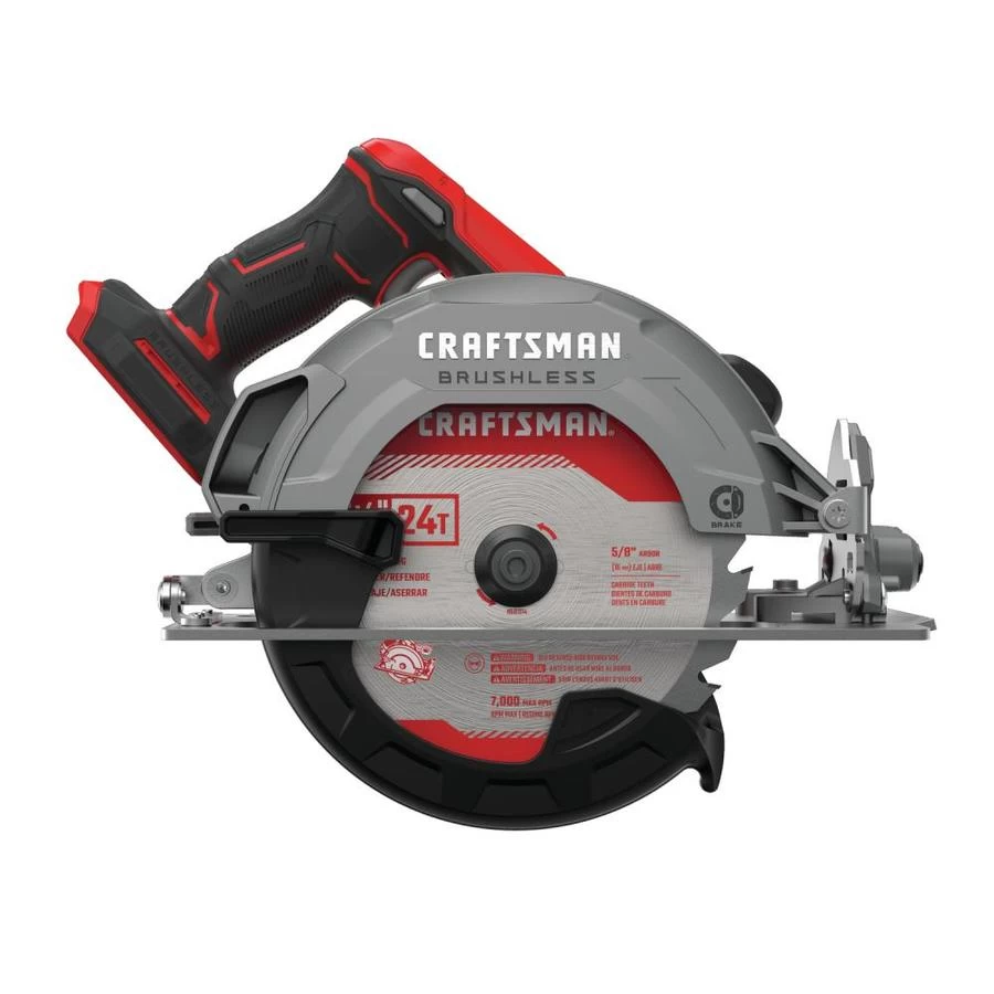 CRAFTSMAN 20V Max Brushless 7-1/4-in Circular Saw (Tool Only) 4 CRAFTSMAN 20V Max Brushless 7-1/4-in Circular Saw (Tool Only) - Image 4