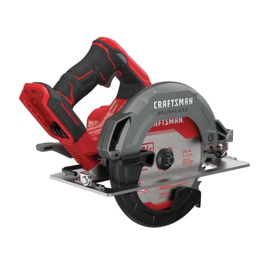 CRAFTSMAN 20V Max Brushless 7-1/4-in Circular Saw (Tool Only) 5 CRAFTSMAN 20V Max Brushless 7-1/4-in Circular Saw (Tool Only) - Image 5