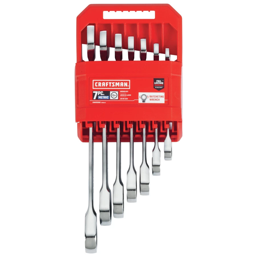 CRAFTSMAN 7-Piece 12-Point Metric Ratchet Wrench Set 1 CRAFTSMAN 7-Piece 12-Point Metric Ratchet Wrench Set