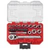 CRAFTSMAN 24-Piece Metric Polished Chrome Mechanics Tool Set