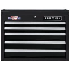 CRAFTSMAN 2000 Series 26-in W X 19.75-in H 5-Drawer Steel Tool Chest (Black)