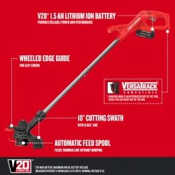 Craftsman Cordless String Trimmer - 20 V - 10-in -CRAFTSMAN shop 2517232 42675317