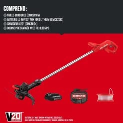 Craftsman Cordless String Trimmer - 20 V - 10-in -CRAFTSMAN shop 2517232 42675319