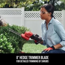 Craftsman 2-in-1 Cordless Electric Hedge Trimmer - 20 V MAX - 8-in