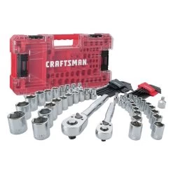 CRAFTSMAN 71piece 1/4in And 3/8in Drive Mechanic's Tool Set -CRAFTSMAN shop 2885960 44552870 001