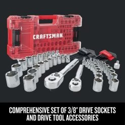 CRAFTSMAN 71piece 1/4in And 3/8in Drive Mechanic's Tool Set -CRAFTSMAN shop 2885960 44552872