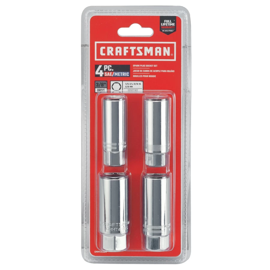 CRAFTSMAN 3/8-in Drive 4-piece Spark Plug Socket Set 3 CRAFTSMAN 3/8-in Drive 4-piece Spark Plug Socket Set - Image 3