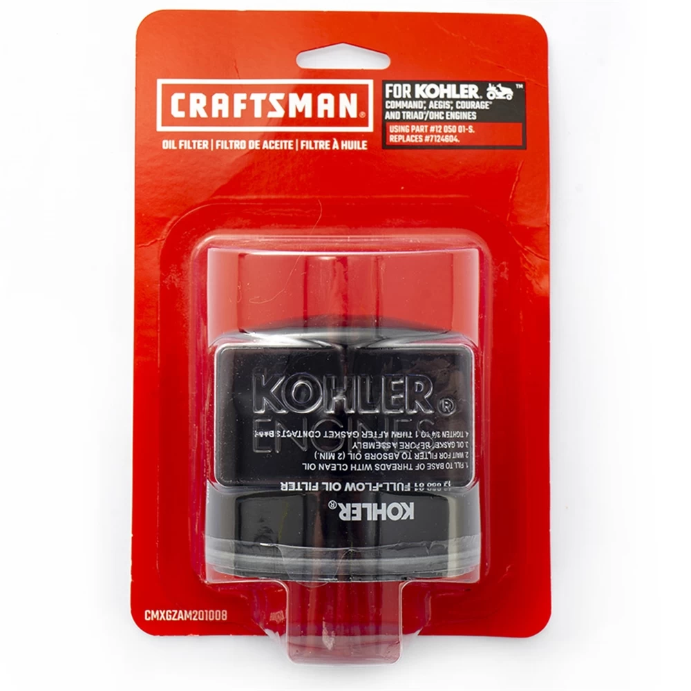 CRAFTSMAN Kohler Lawn Tractor Oil Filter 1 CRAFTSMAN Kohler Lawn Tractor Oil Filter