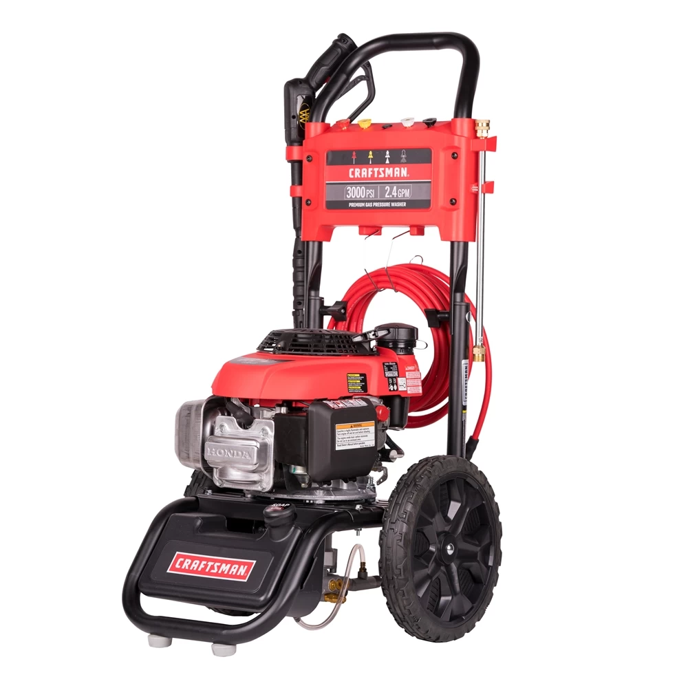 CRAFTSMAN 3000 PSI At 2.4 GPM Axial Pump Cold Water Gas Pressure Washer 1 CRAFTSMAN 3000 PSI At 2.4 GPM Axial Pump Cold Water Gas Pressure Washer