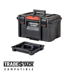 Craftsman Tradestack Pro 21.6-in Black Structural Foam Tool Box