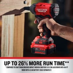CRAFTSMAN V20 BRUSHLESS RP� Cordless 1/2 In Impact Wrench (Tool Only) -CRAFTSMAN shop 4889616 48074015