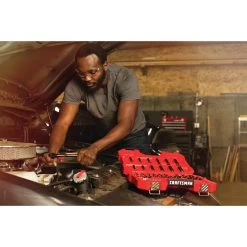 CRAFTSMAN GUN METAL 51-Piece Standard (SAE) Mechanic's Tool Set With Hard -CRAFTSMAN shop 997802 40033654