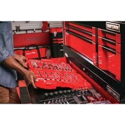 CRAFTSMAN GUN METAL 81-Piece Standard (SAE) Mechanic's Tool Set With Hard -CRAFTSMAN shop 997803 14206472