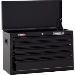 CRAFTSMAN 27-in W X 17.25-in H - 5 Drawer Steel Tool Chest (Black) -CRAFTSMAN shop 997948 09047305 001