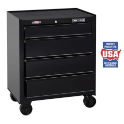 CRAFTSMAN 27-in W X 32.5-in H - 4 Drawer Steel Tool Cabinet (Black) -CRAFTSMAN shop 997949 10362523 001