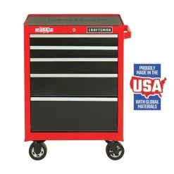 CRAFTSMAN 27-in W X 37.5-in H - 5 Drawer Steel Tool Cabinet (Red) -CRAFTSMAN shop 997951 08965288 001