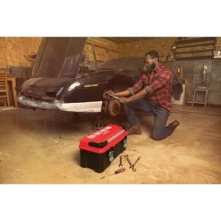 Craftsman 26-in Red And Black Plastic Professional Tool Box -CRAFTSMAN shop 997960 11979897